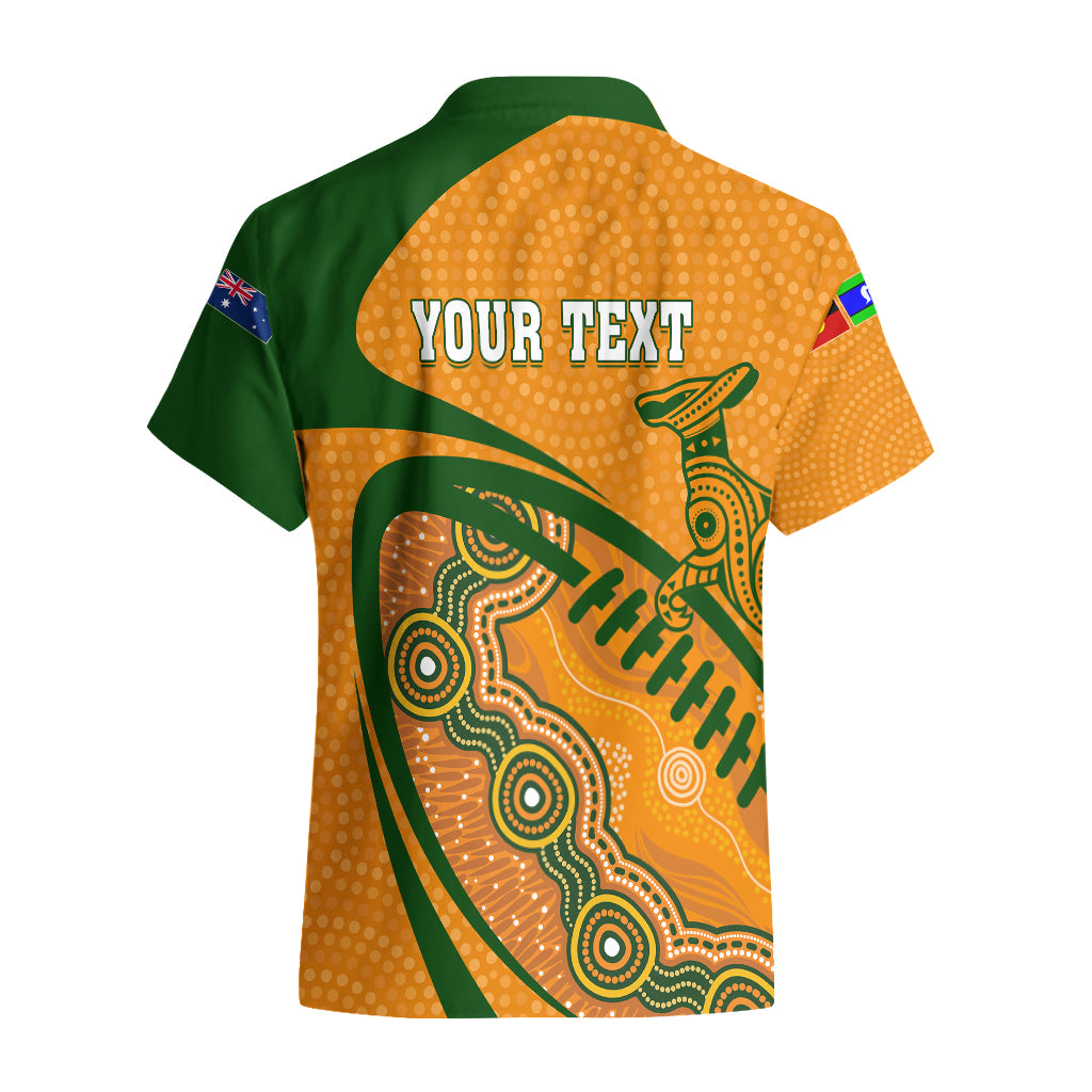 Personalised Aussie Wallabies Hawaiian Shirt Rugby World Cup Indigenous - Vibe Hoodie Shop