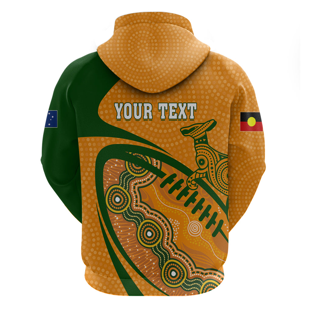 Personalised Aussie Wallabies Hoodie Rugby World Cup Indigenous LT7 - Vibe Hoodie Shop