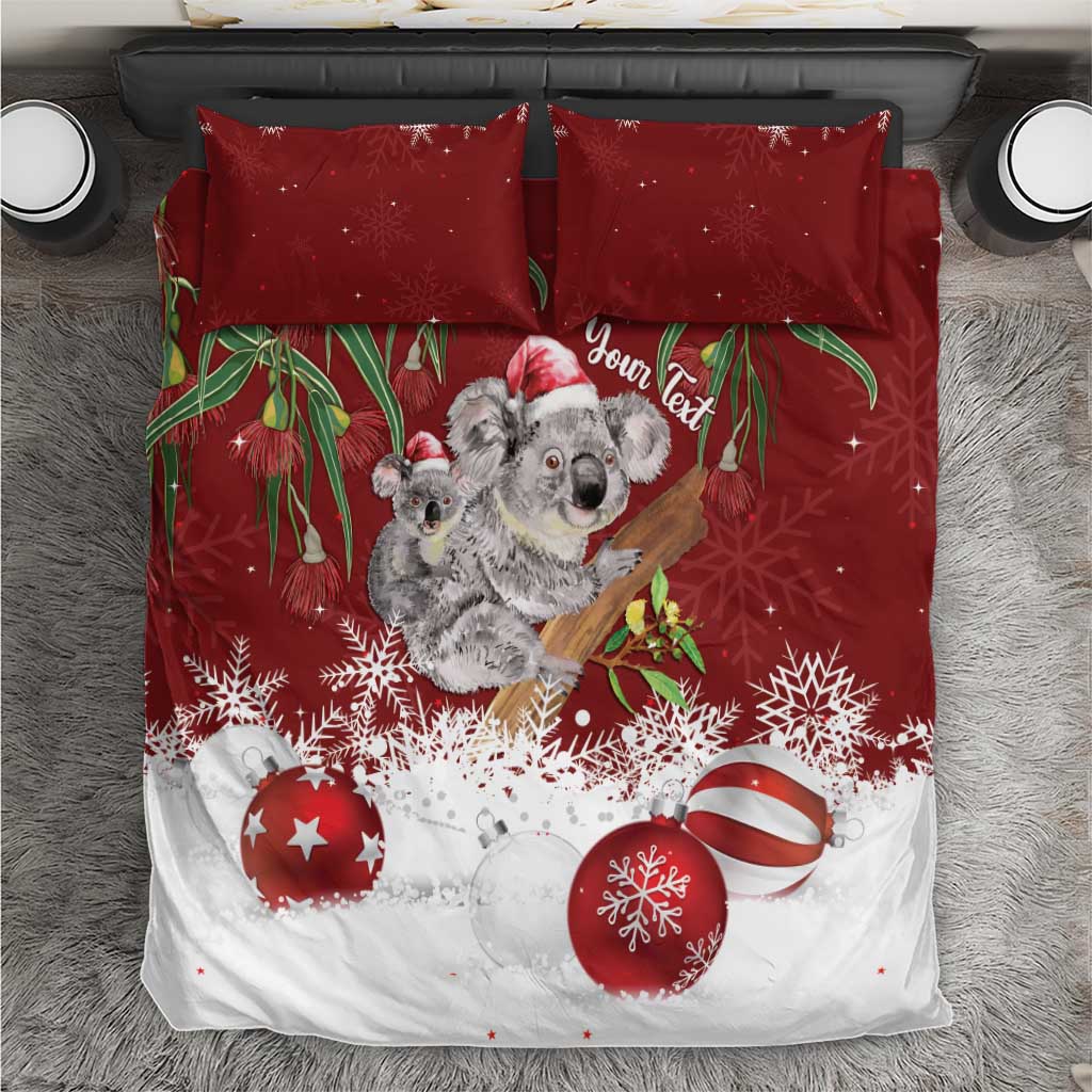 Personalised Aussie Christmas Bedding Set Mom & Baby Koala - Vibe Hoodie Shop