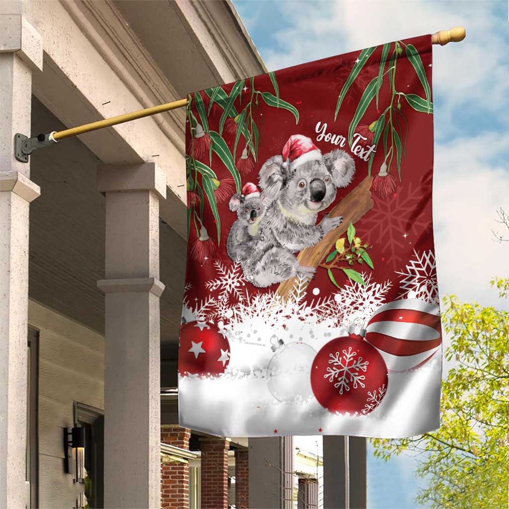 Personalised Aussie Christmas Garden Flag Mom & Baby Koala - Vibe Hoodie Shop