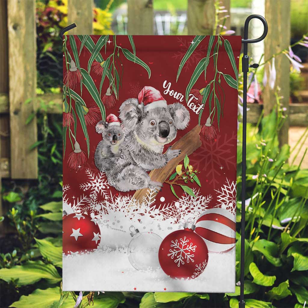 Personalised Aussie Christmas Garden Flag Mom & Baby Koala - Vibe Hoodie Shop