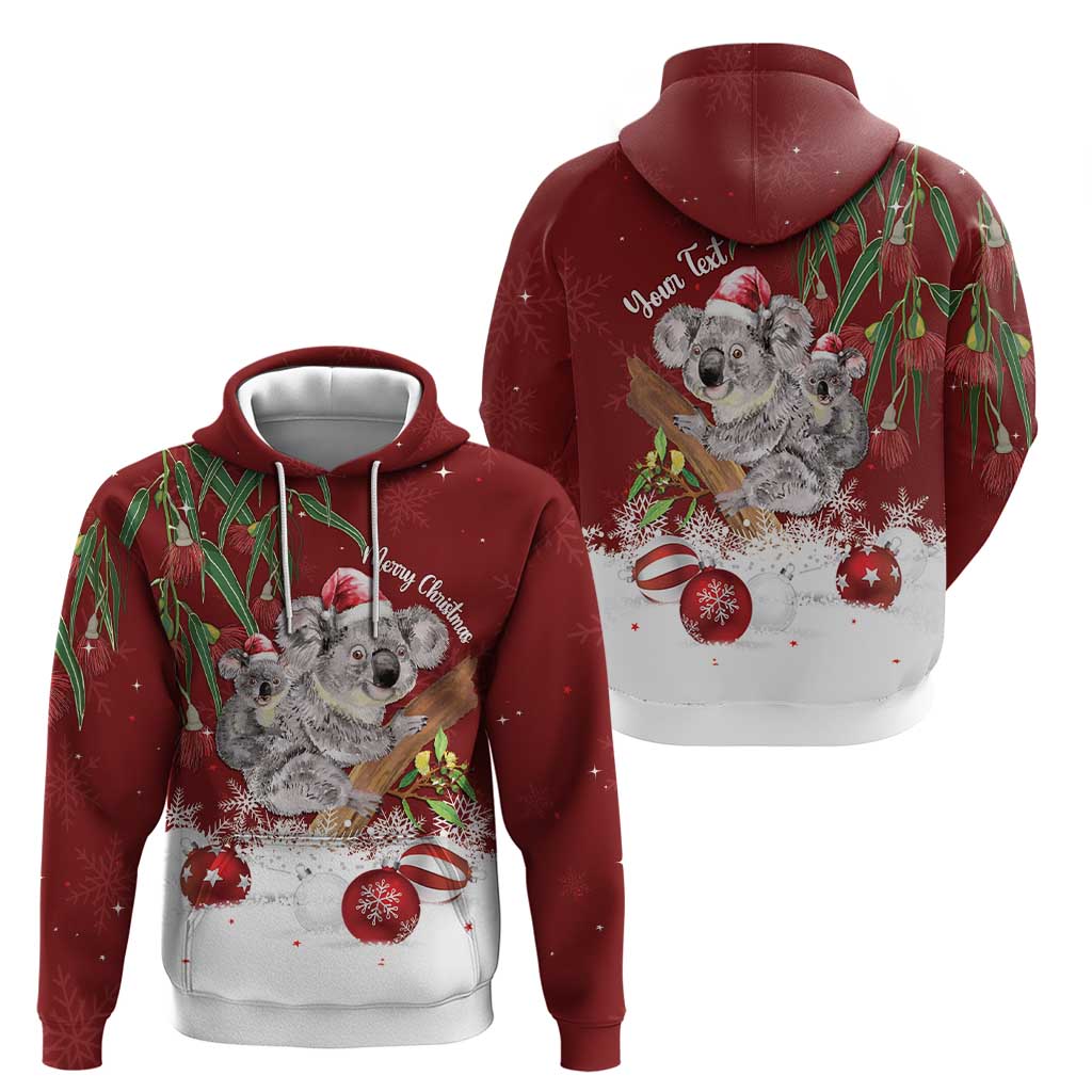 Personalised Aussie Christmas Hoodie Mom & Baby Koala LT7 - Vibe Hoodie Shop