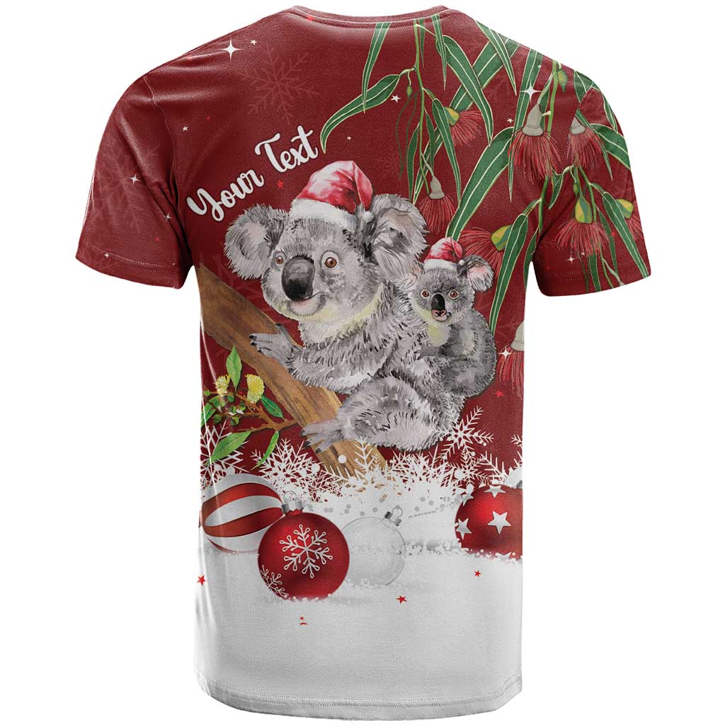 Personalised Aussie Christmas T Shirt Mom & Baby Koala - Vibe Hoodie Shop