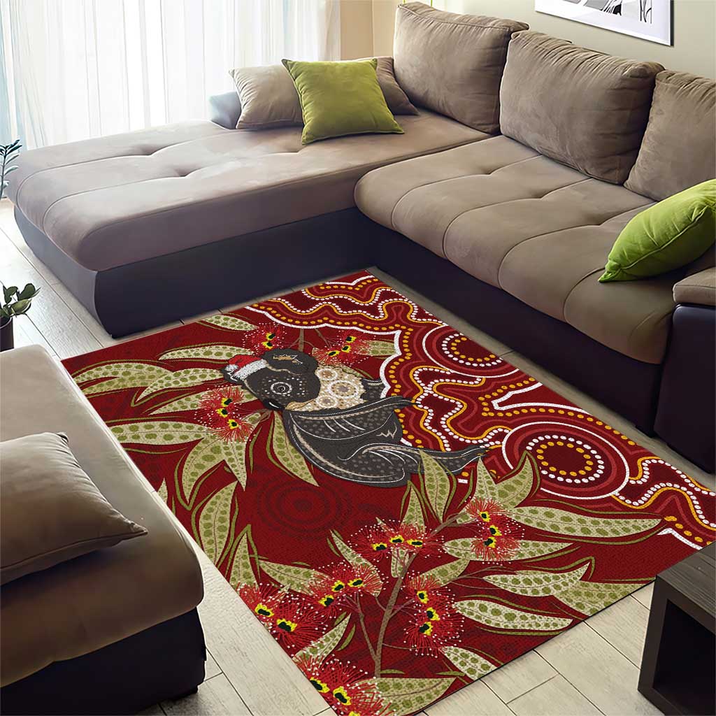 Australia Santa Koala Area Rug Aboriginal Style - Vibe Hoodie Shop