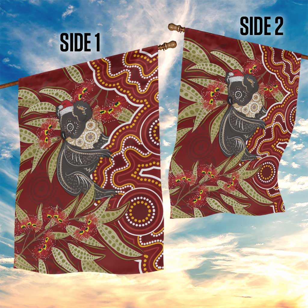 Australia Santa Koala Garden Flag Aboriginal Style - Vibe Hoodie Shop