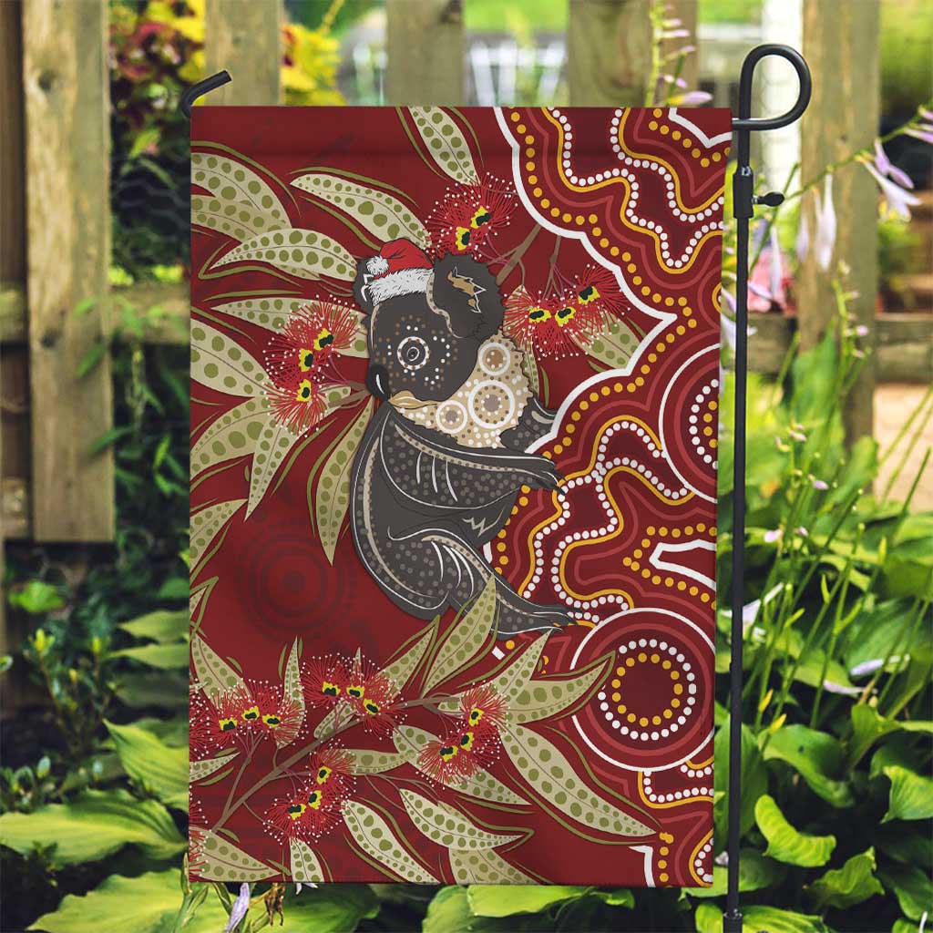 Australia Santa Koala Garden Flag Aboriginal Style - Vibe Hoodie Shop