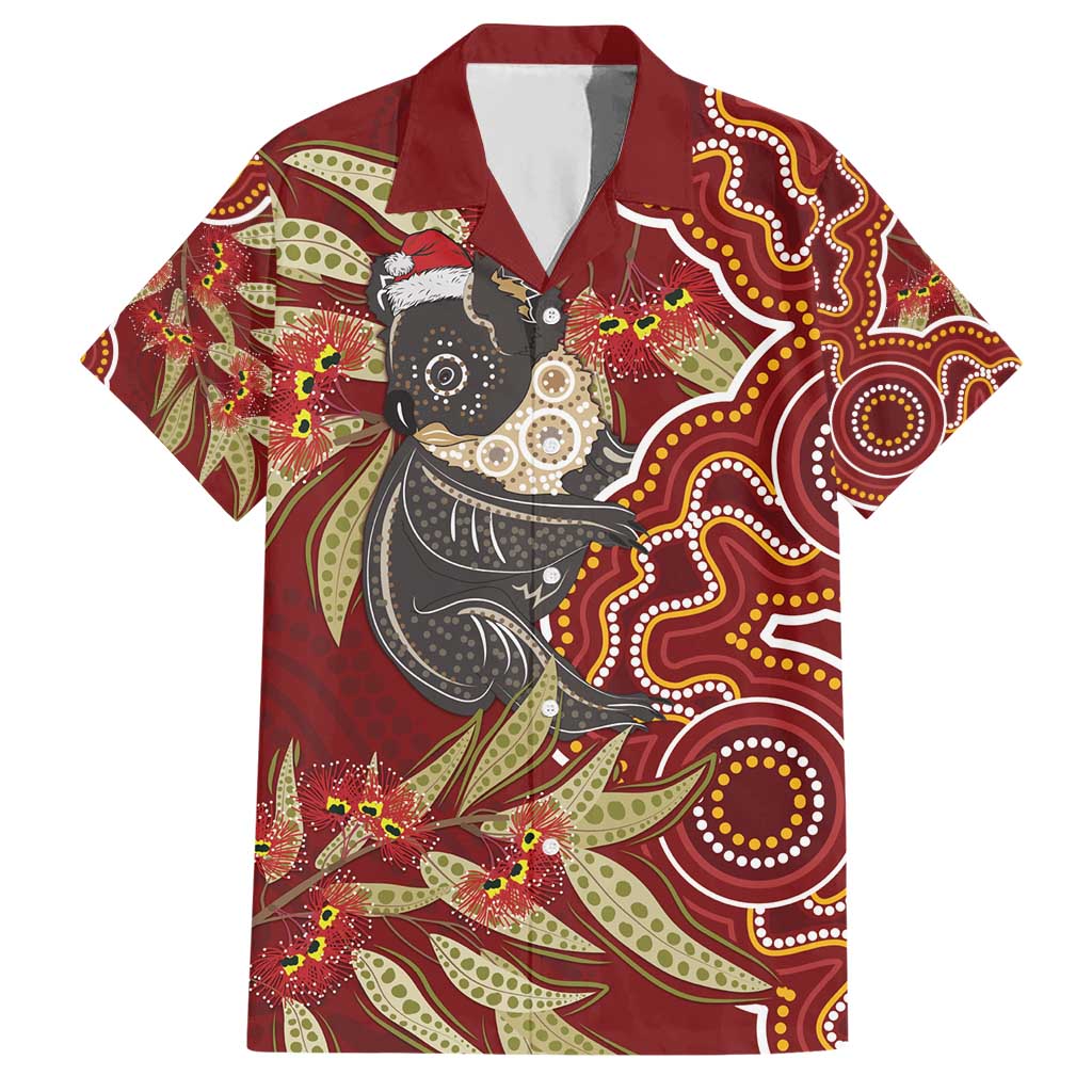 Australia Santa Koala Hawaiian Shirt Aboriginal Style - Vibe Hoodie Shop