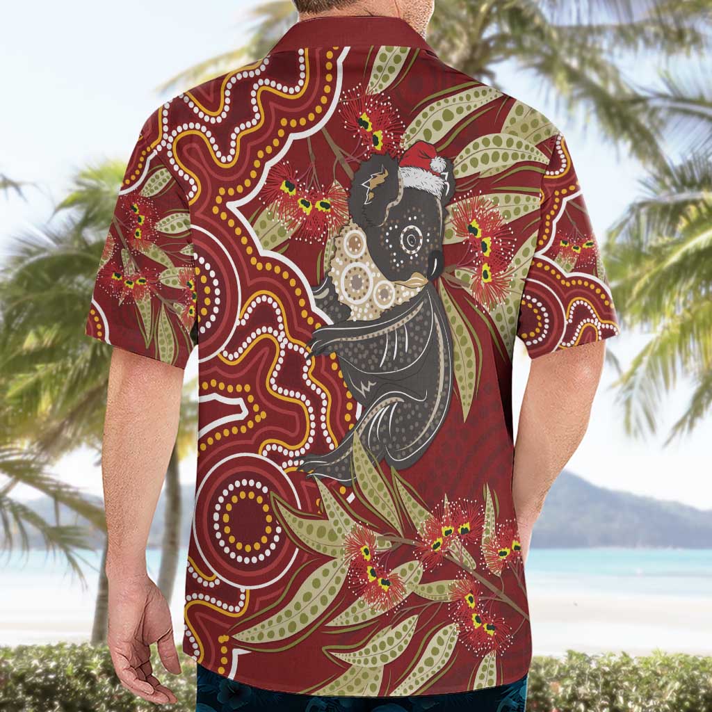 Australia Santa Koala Hawaiian Shirt Aboriginal Style - Vibe Hoodie Shop