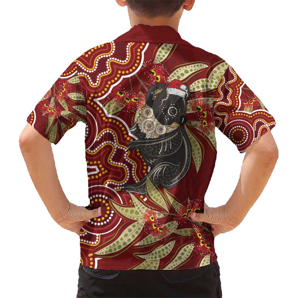 Australia Santa Koala Hawaiian Shirt Aboriginal Style - Vibe Hoodie Shop