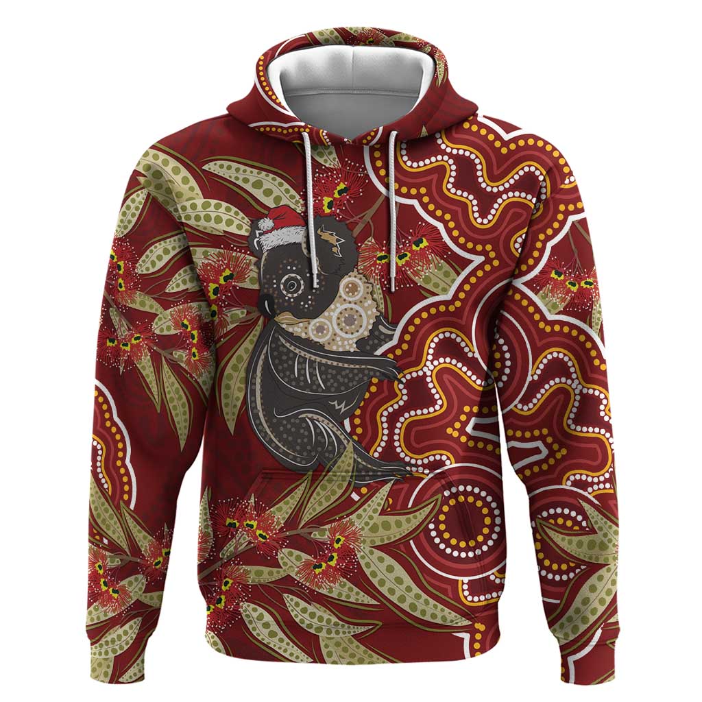 Australia Santa Koala Hoodie Aboriginal Style LT7 - Vibe Hoodie Shop