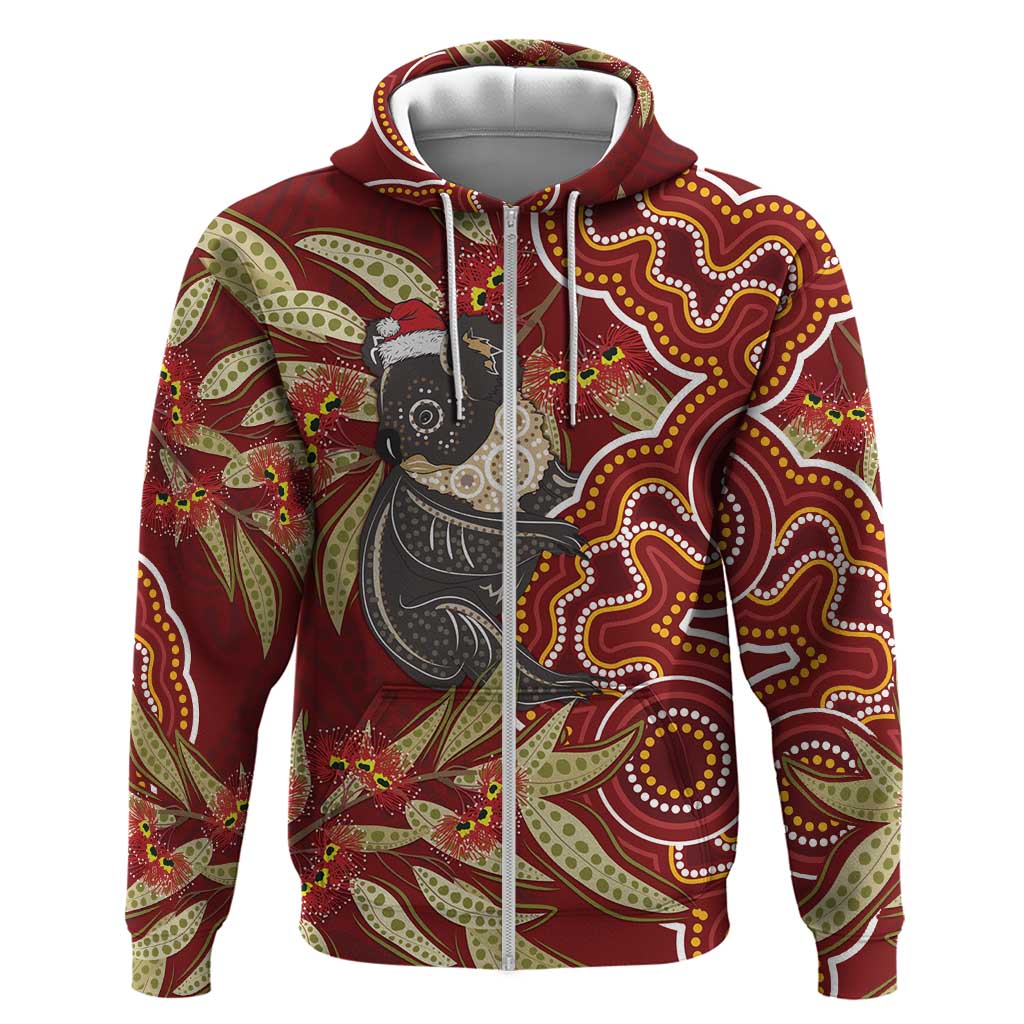 Australia Santa Koala Hoodie Aboriginal Style LT7 - Vibe Hoodie Shop