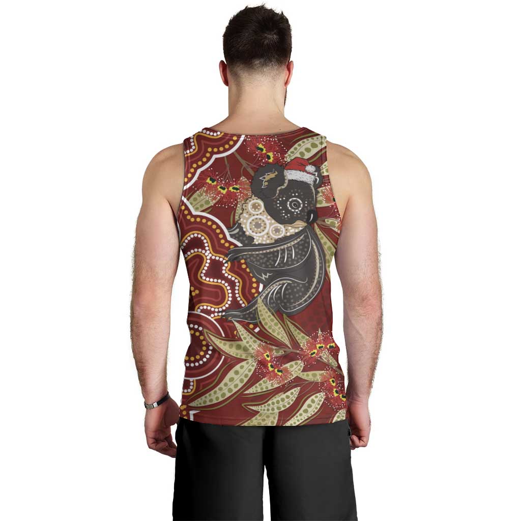 Australia Santa Koala Men Tank Top Aboriginal Style - Vibe Hoodie Shop
