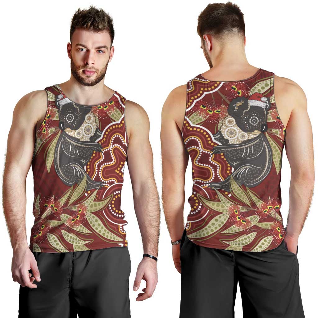 Australia Santa Koala Men Tank Top Aboriginal Style - Vibe Hoodie Shop