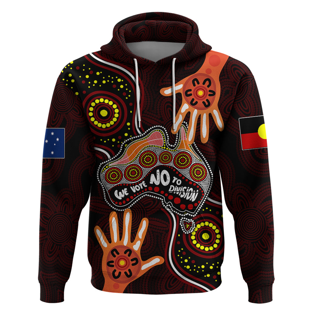 Australia Indigenous Hoodie We Vote NO To Division Aboriginal Map LT7 - Vibe Hoodie Shop