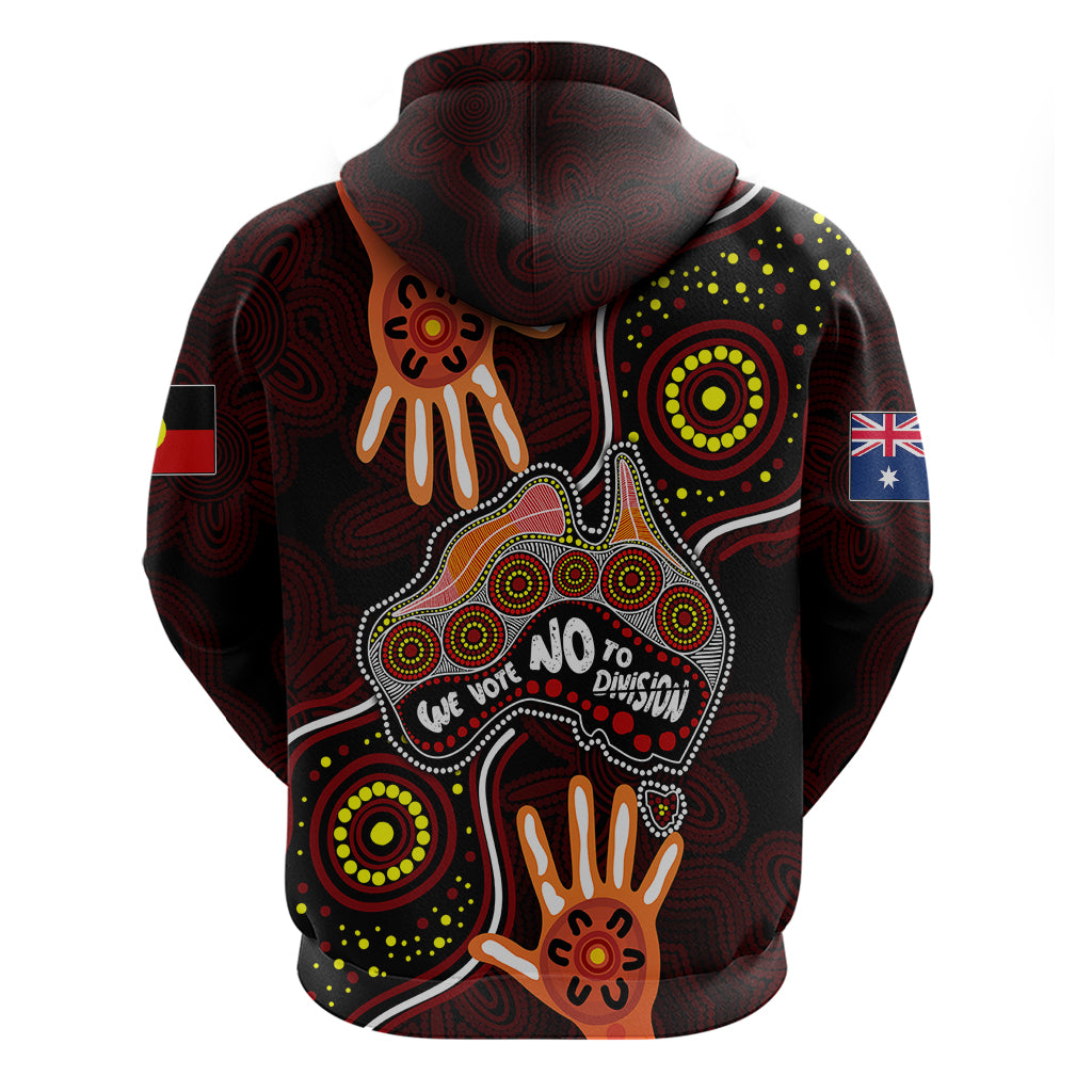 Australia Indigenous Hoodie We Vote NO To Division Aboriginal Map LT7 - Vibe Hoodie Shop