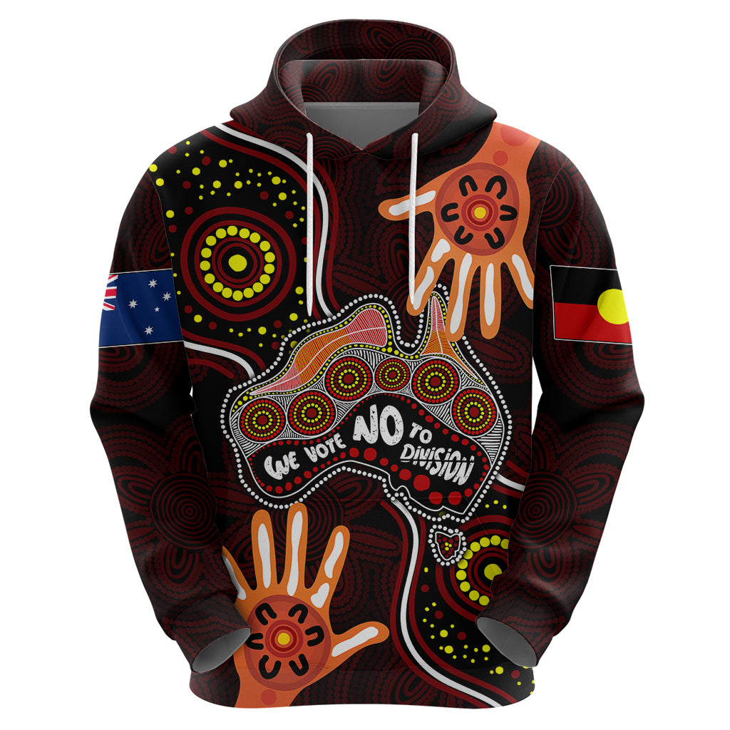Australia Indigenous Hoodie We Vote NO To Division Aboriginal Map LT7 - Vibe Hoodie Shop