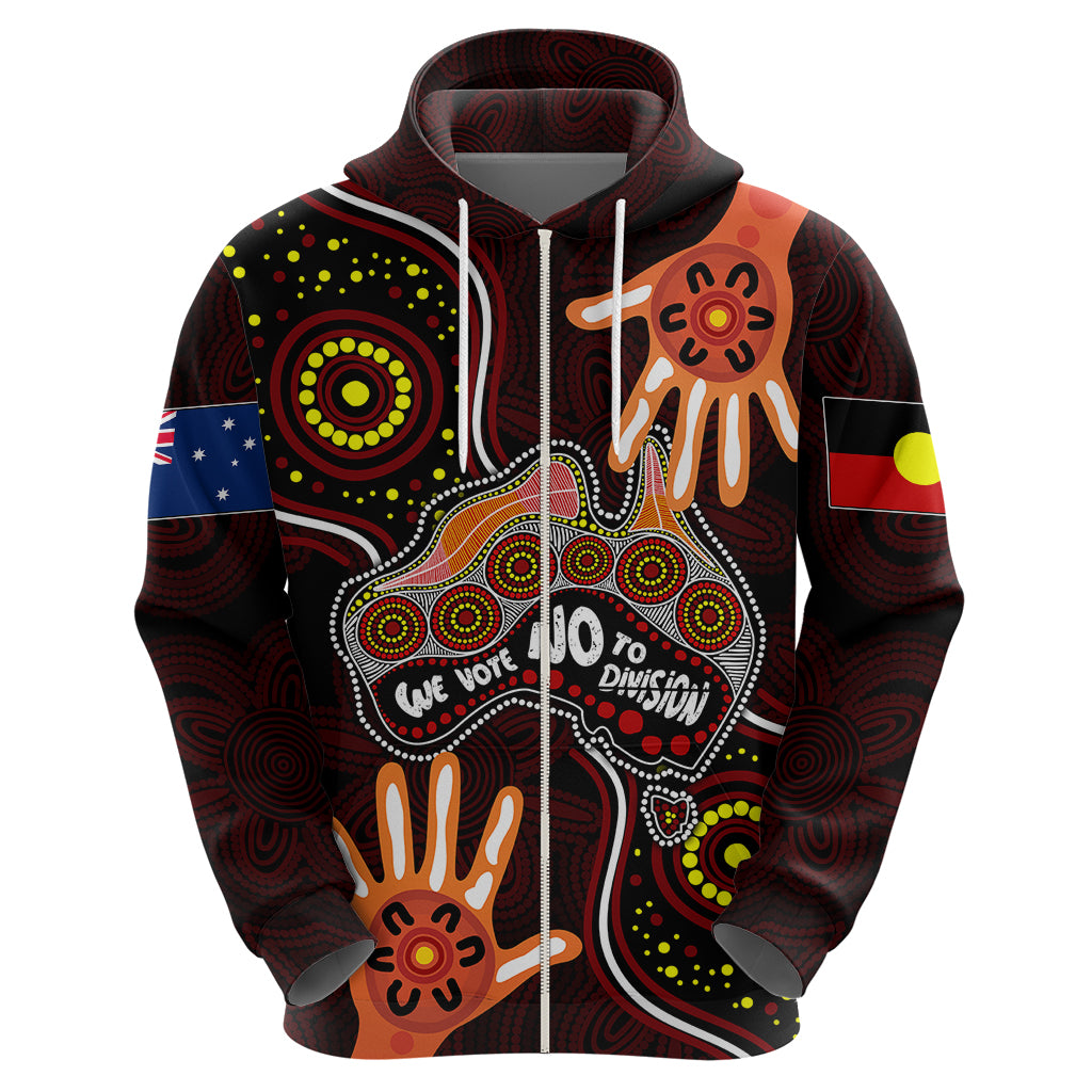 Australia Indigenous Hoodie We Vote NO To Division Aboriginal Map LT7 - Vibe Hoodie Shop