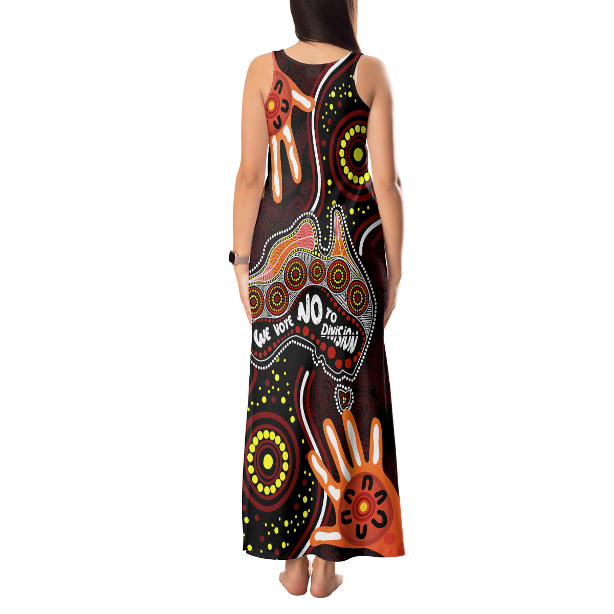 australia-indigenous-tank-maxi-dress-we-vote-no-to-division-aboriginal-map