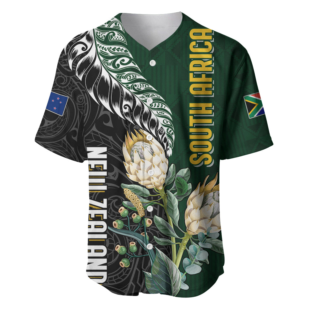 Custom South Africa Mix New Zealand Rugby 2023 Baseball Jersey World Cup Greatest Rivalry - Vibe Hoodie Shop