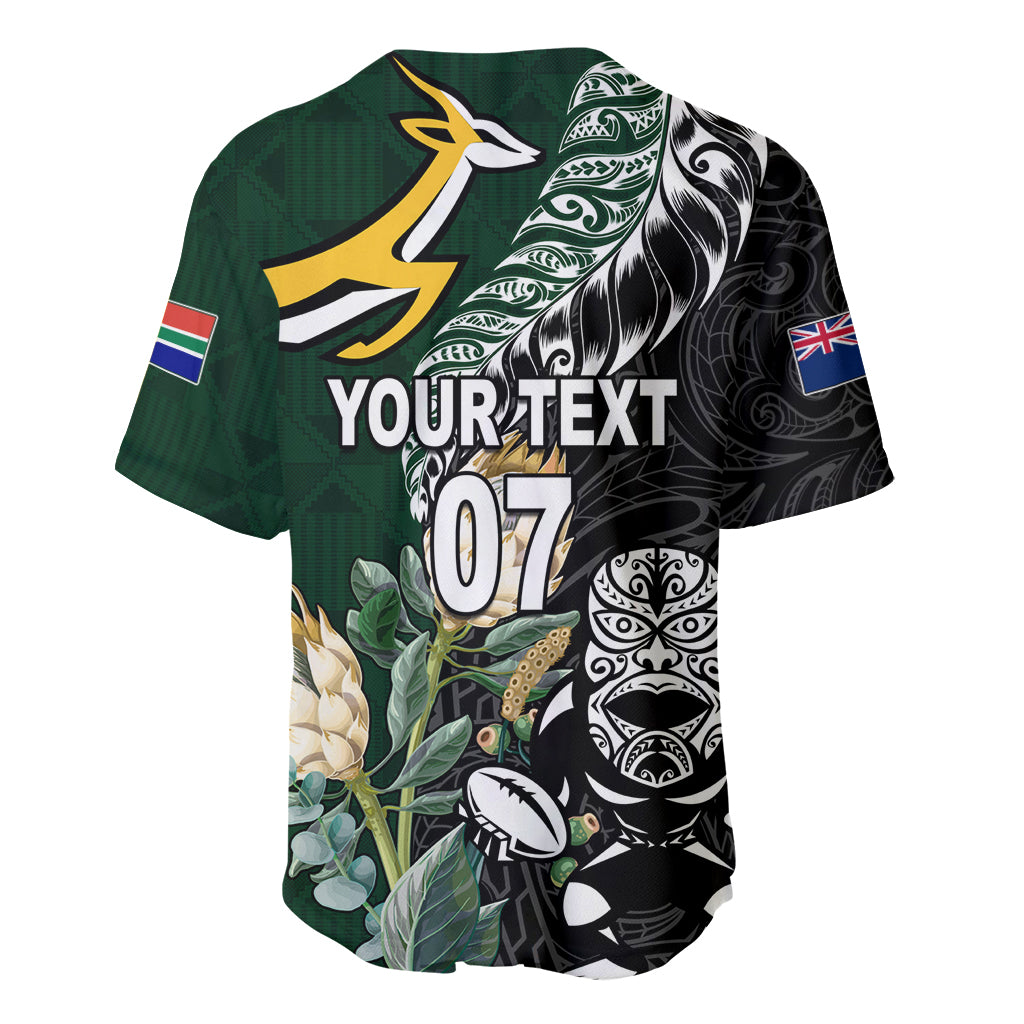 Custom South Africa Mix New Zealand Rugby 2023 Baseball Jersey World Cup Greatest Rivalry - Vibe Hoodie Shop