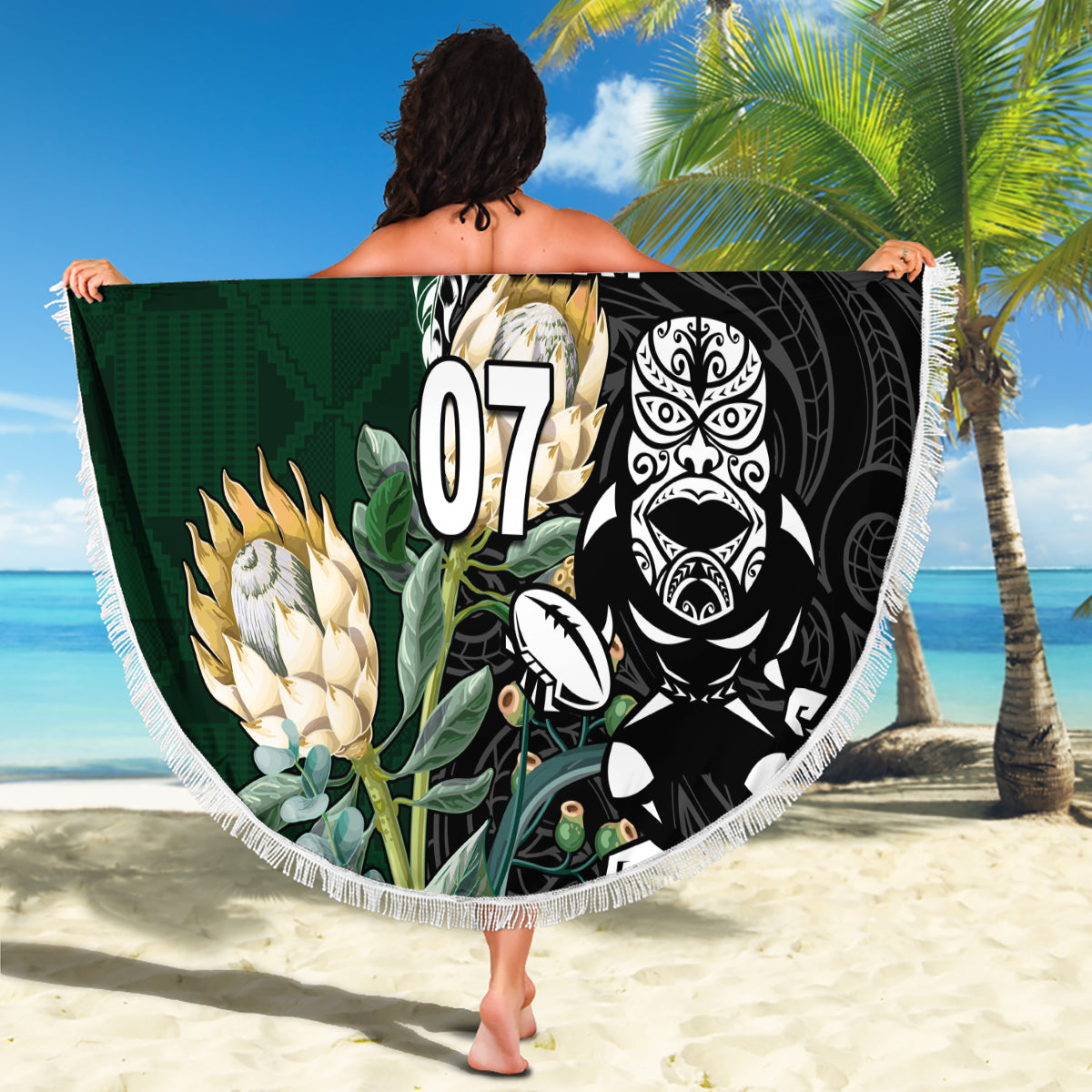 custom-south-africa-mix-new-zealand-rugby-2023-beach-blanket-world-cup-greatest-rivalry