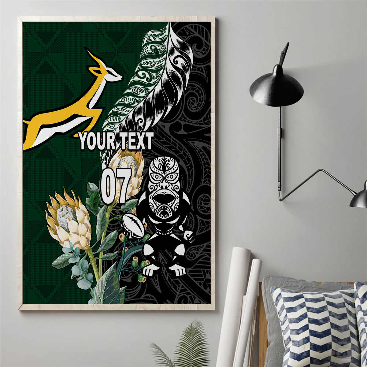 custom-south-africa-mix-new-zealand-rugby-2023-canvas-wall-art-world-cup-greatest-rivalry