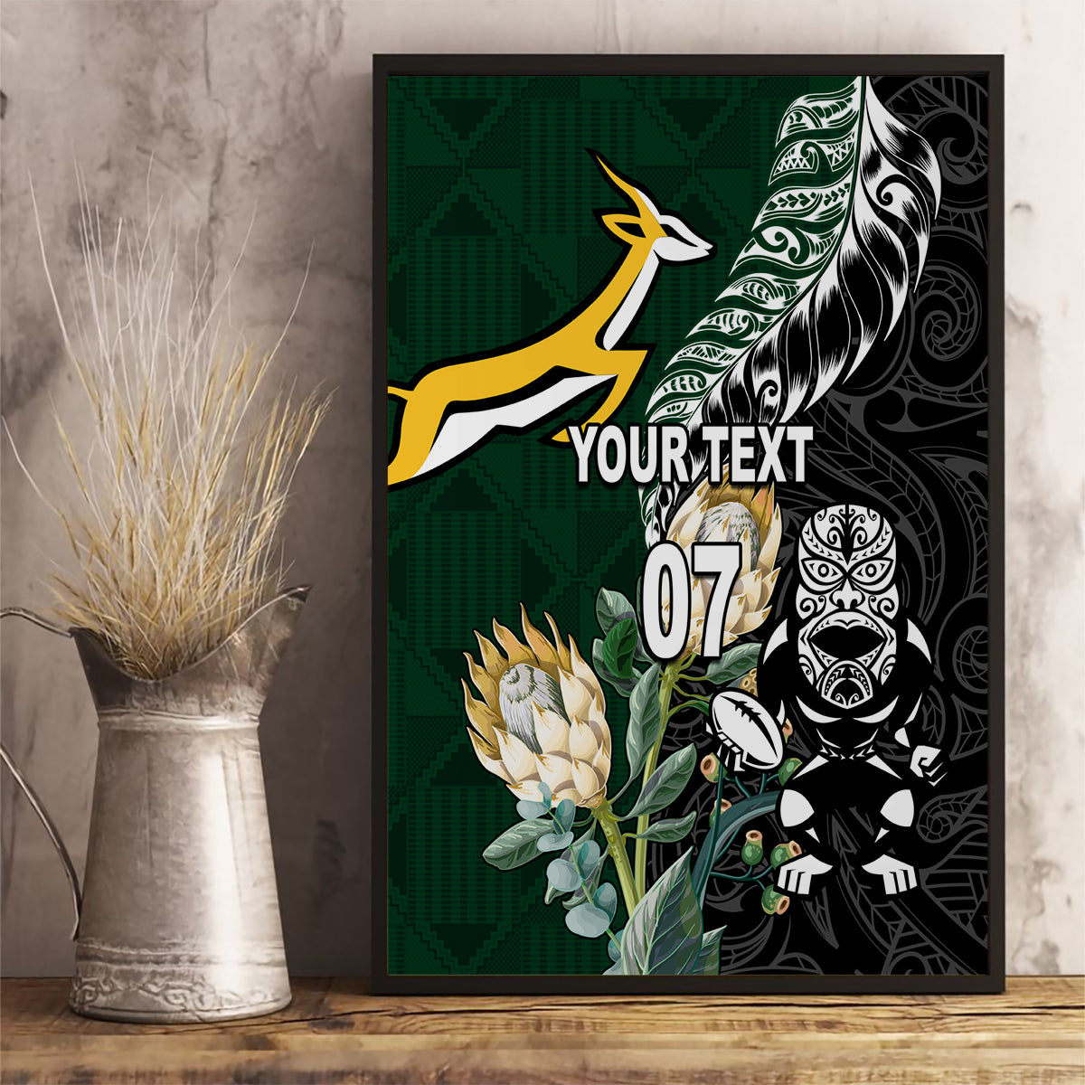 custom-south-africa-mix-new-zealand-rugby-2023-canvas-wall-art-world-cup-greatest-rivalry