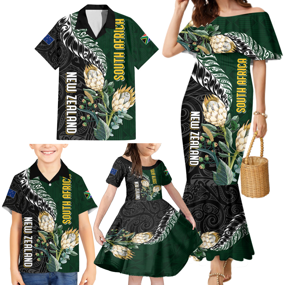 Custom South Africa Mix New Zealand Rugby 2023 Women Casual Shirt World Cup Greatest Rivalry - Vibe Hoodie Shop