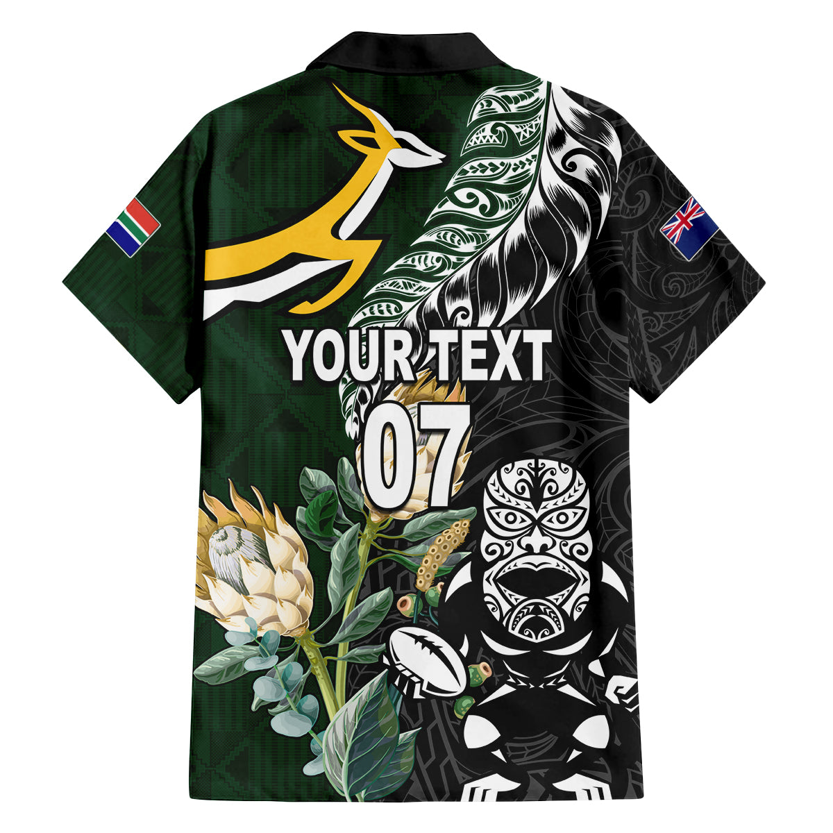 Custom South Africa Mix New Zealand Rugby 2023 Summer Maxi Dress World Cup Greatest Rivalry LT7