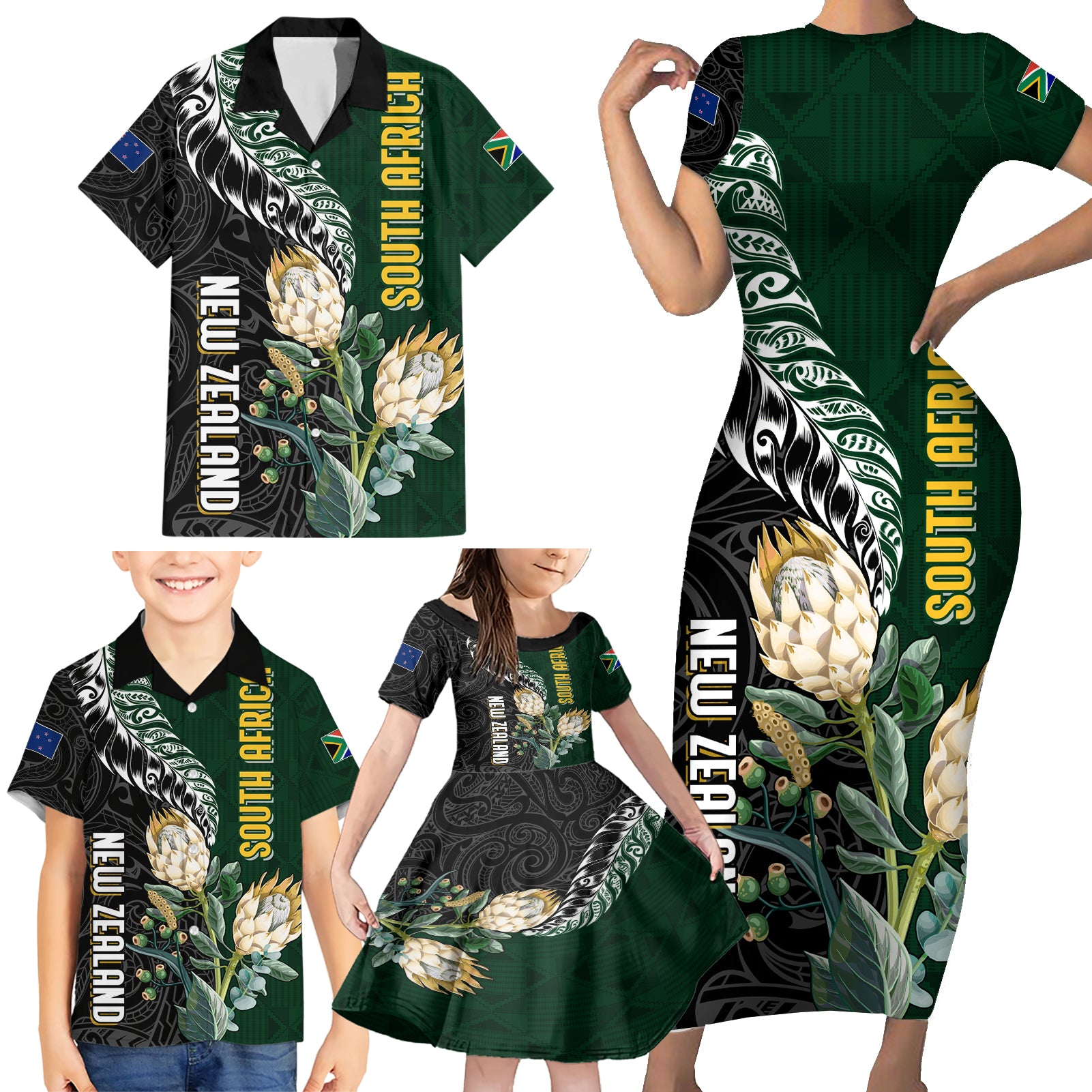 Custom South Africa Mix New Zealand Rugby 2023 T Shirt World Cup Greatest Rivalry - Vibe Hoodie Shop