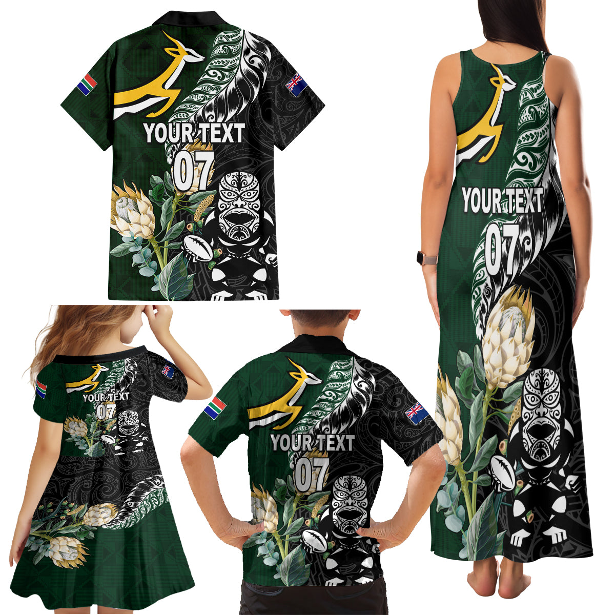 Custom South Africa Mix New Zealand Rugby 2023 Women V Neck T Shirt World Cup Greatest Rivalry - Vibe Hoodie Shop