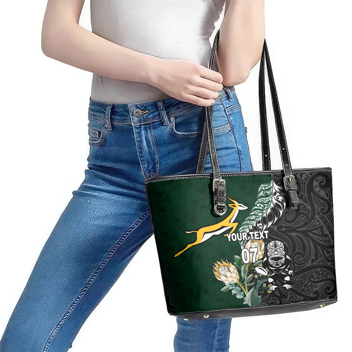 custom-south-africa-mix-new-zealand-rugby-2023-leather-tote-bag-world-cup-greatest-rivalry