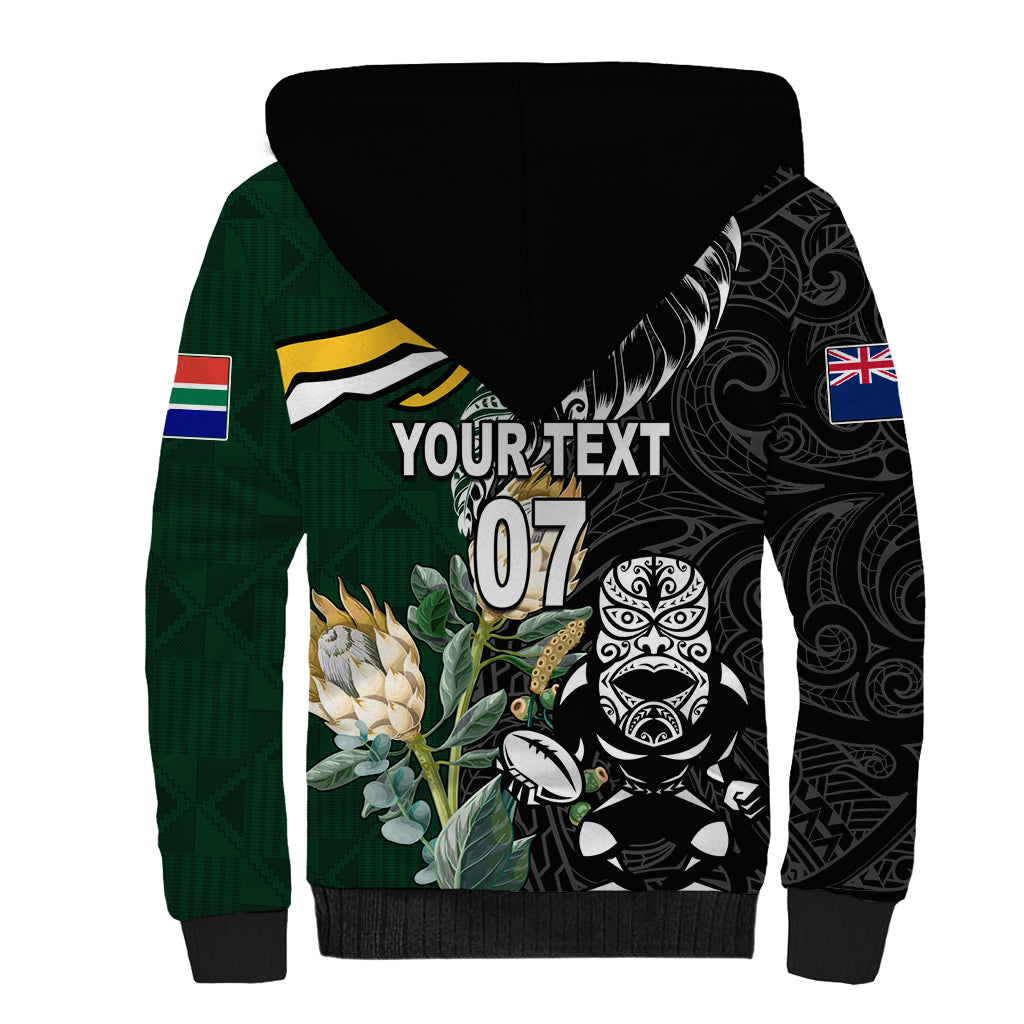 Custom South Africa Mix New Zealand Rugby 2023 Couples Matching Tank Maxi Dress and Hawaiian Shirt World Cup Greatest Rivalry LT7