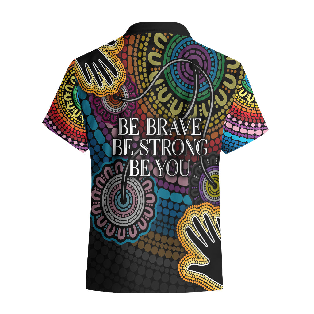 Australia LGBTQ+ History Month Hawaiian Shirt Indigenous Rainbows Pride Be You - Vibe Hoodie Shop