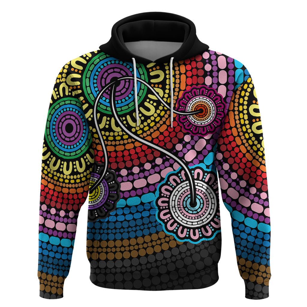 Australia LGBTQ+ History Month Hoodie Indigenous Rainbows Pride Be You LT7 - Vibe Hoodie Shop