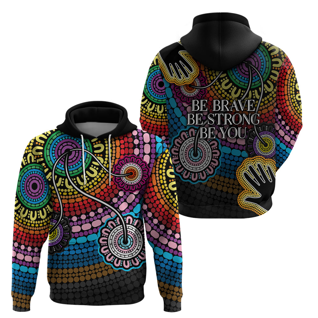Australia LGBTQ+ History Month Hoodie Indigenous Rainbows Pride Be You LT7 - Vibe Hoodie Shop
