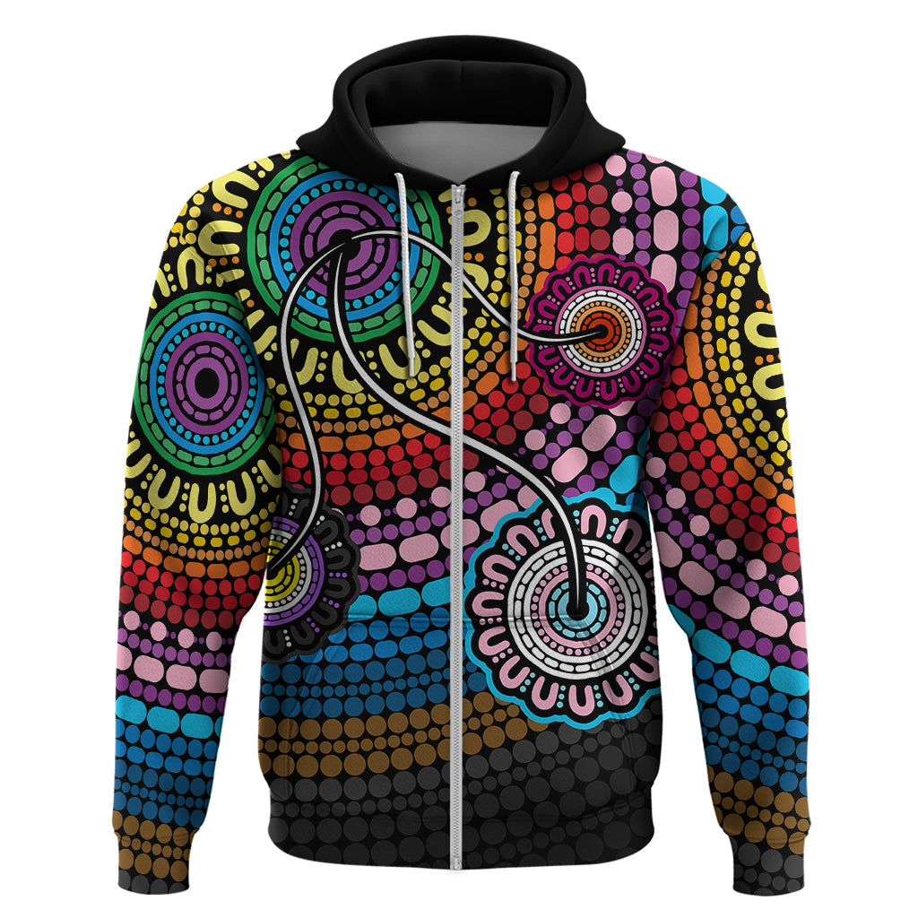 Australia LGBTQ+ History Month Hoodie Indigenous Rainbows Pride Be You LT7 - Vibe Hoodie Shop