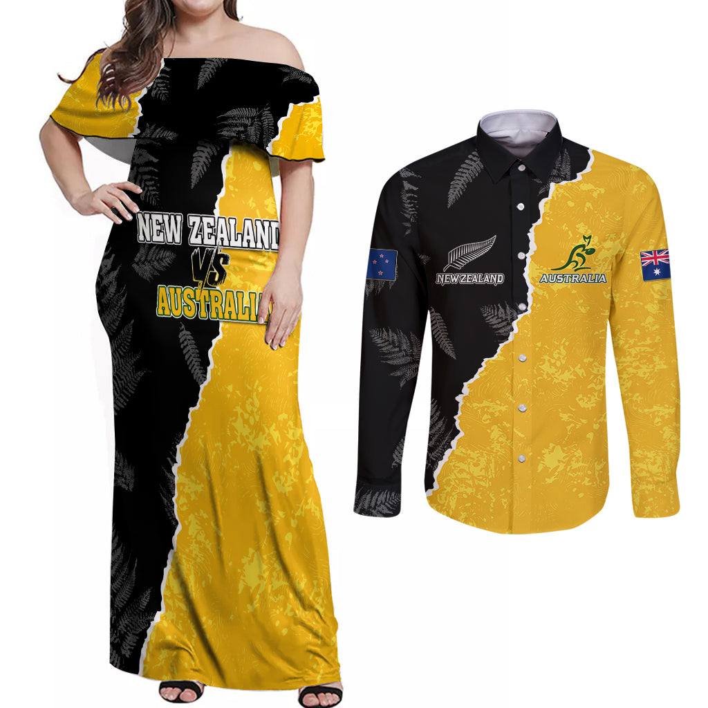 australia-rugby-mix-new-zealands-rugby-couples-matching-off-shoulder-maxi-dress-and-long-sleeve-button-shirts-wallabies-versus-silver-fern-sporty-basic