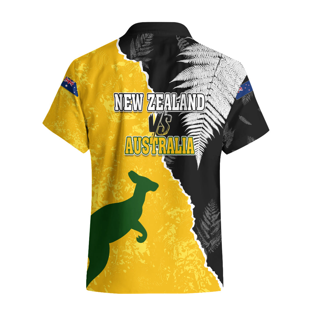 Australia Rugby Mix New Zealands Rugby Hawaiian Shirt Wallabies Versus Silver Fern Sporty Basic - Vibe Hoodie Shop