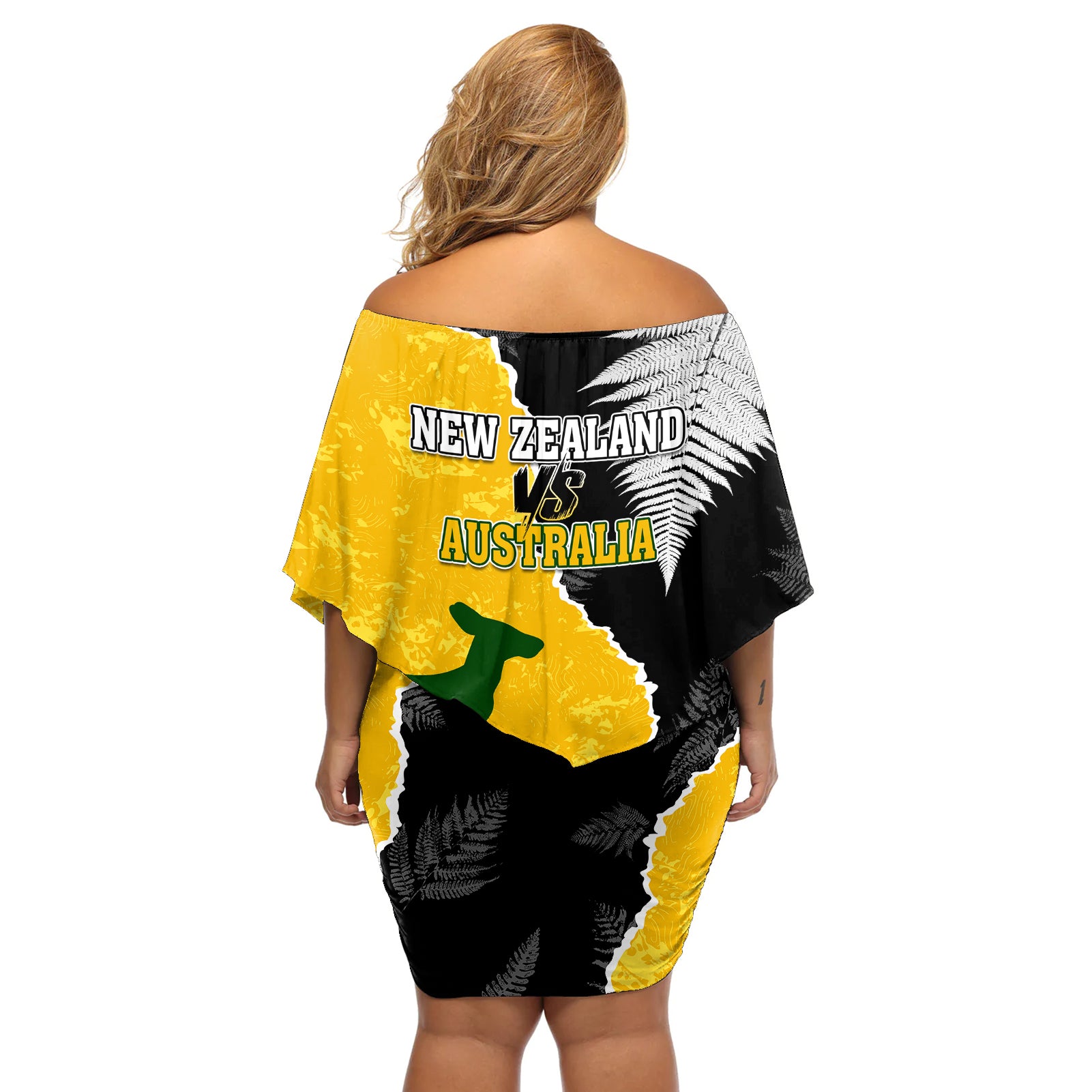 australia-rugby-mix-new-zealands-rugby-off-shoulder-short-dress-wallabies-versus-silver-fern-sporty-basic