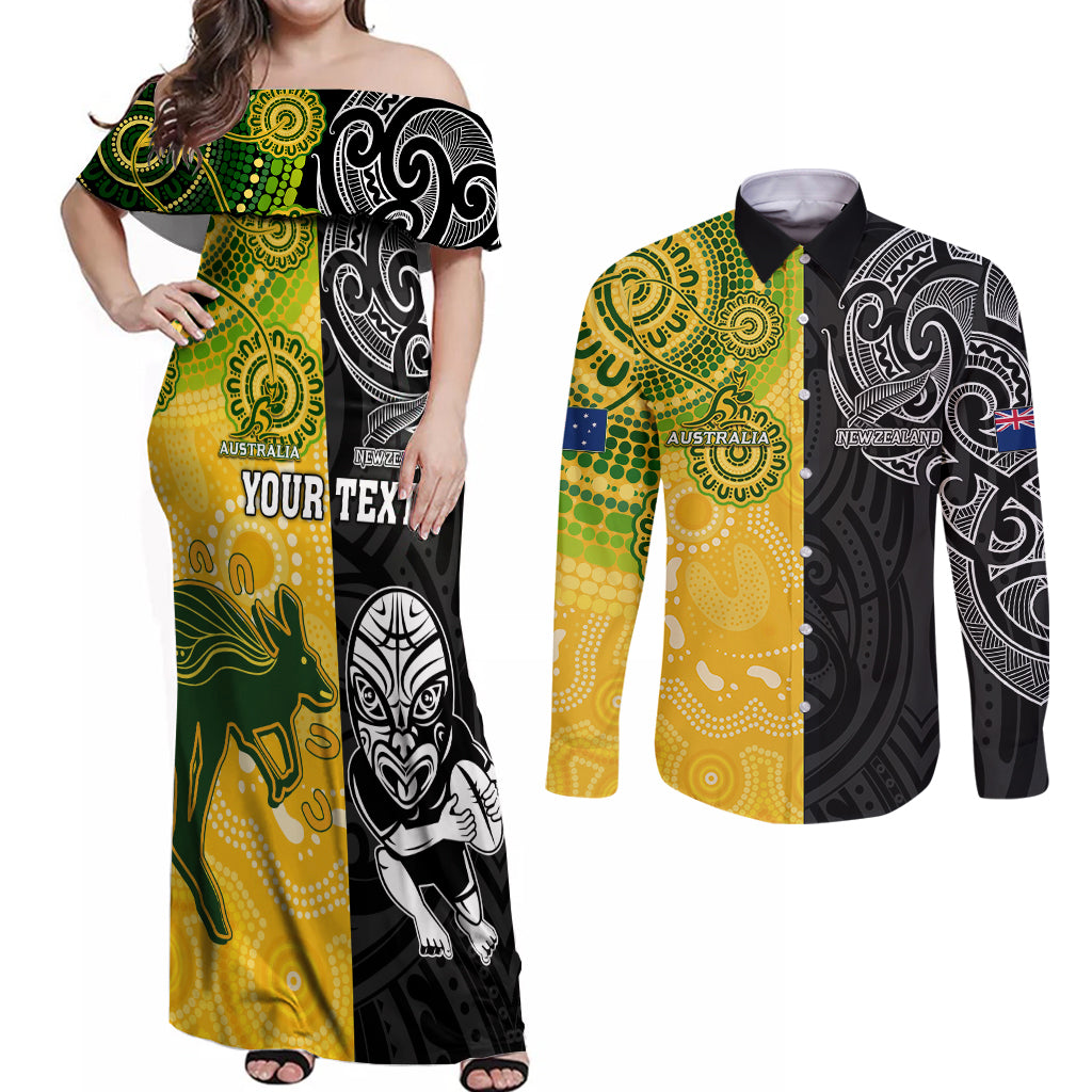 personalised-australia-rugby-mix-new-zealands-rugby-couples-matching-off-shoulder-maxi-dress-and-long-sleeve-button-shirts-indigenous-half-half-style