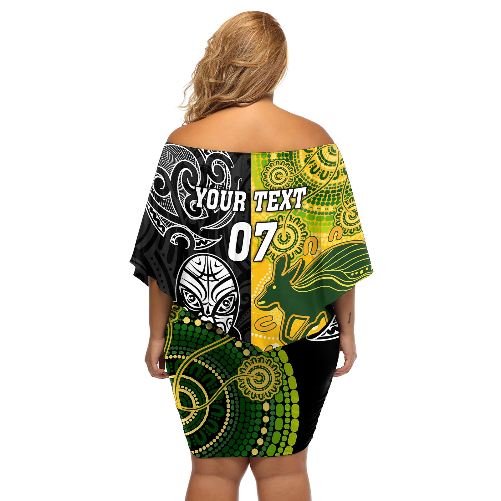 personalised-australia-rugby-mix-new-zealands-rugby-off-shoulder-short-dress-indigenous-half-half-style