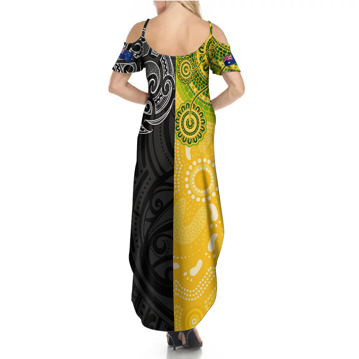 personalised-australia-rugby-mix-new-zealands-rugby-summer-maxi-dress-indigenous-half-half-style