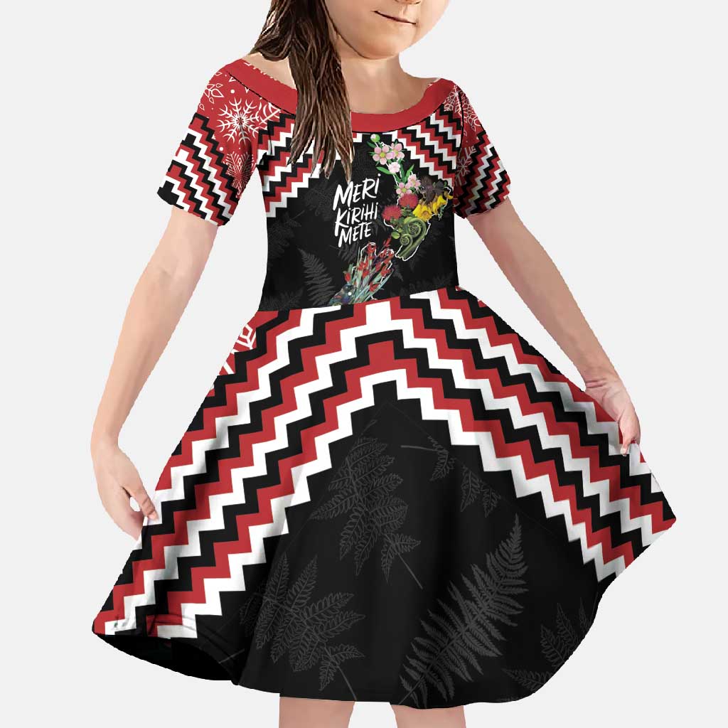 New Zealand Christmas Taniko Poutama Family Matching Short Sleeve Bodycon Dress and Hawaiian Shirt Flora Map with Birds - Vibe Hoodie