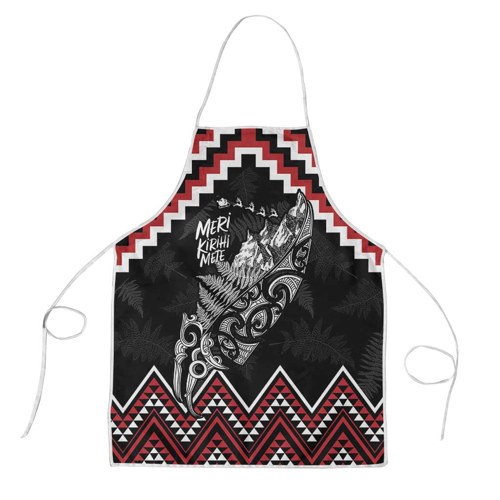 New Zealand Christmas Taniko Poutama Apron Mountainscape Maori Fern - Vibe Hoodie