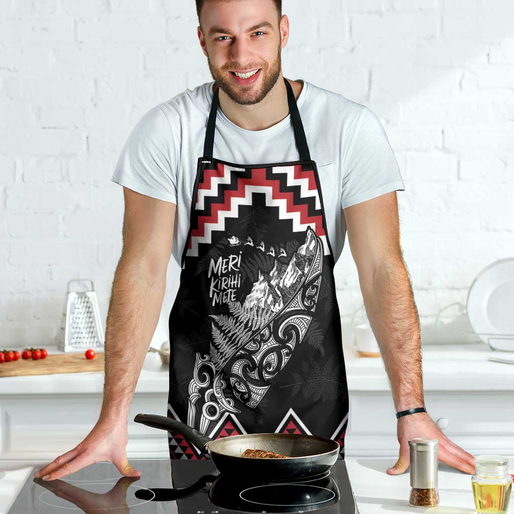 New Zealand Christmas Taniko Poutama Apron Mountainscape Maori Fern - Vibe Hoodie