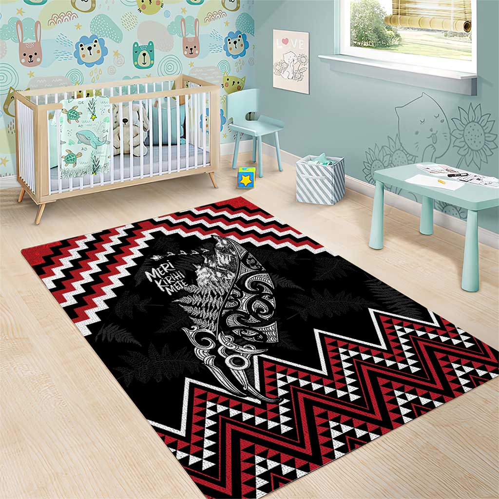 New Zealand Christmas Taniko Poutama Area Rug Mountainscape Maori Fern - Vibe Hoodie