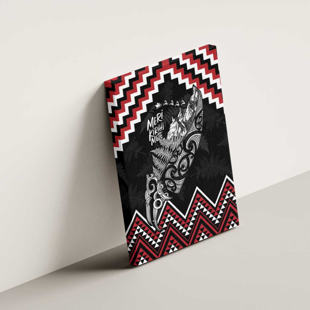 New Zealand Christmas Taniko Poutama Canvas Wall Art Mountainscape Maori Fern - Vibe Hoodie