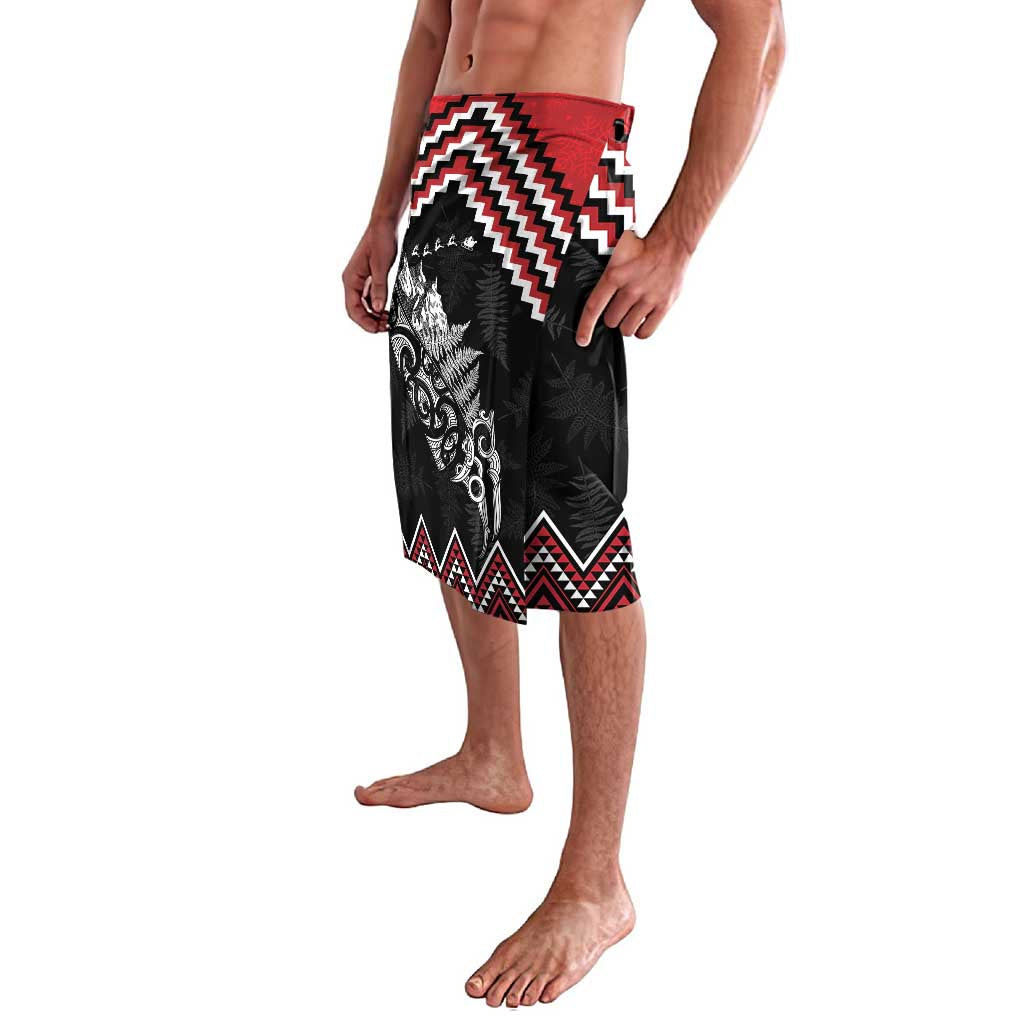 New Zealand Christmas Taniko Poutama Lavalava Mountainscape Maori Fern - Vibe Hoodie