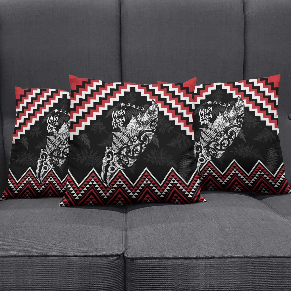 New Zealand Christmas Taniko Poutama Pillow Cover Mountainscape Maori Fern - Vibe Hoodie